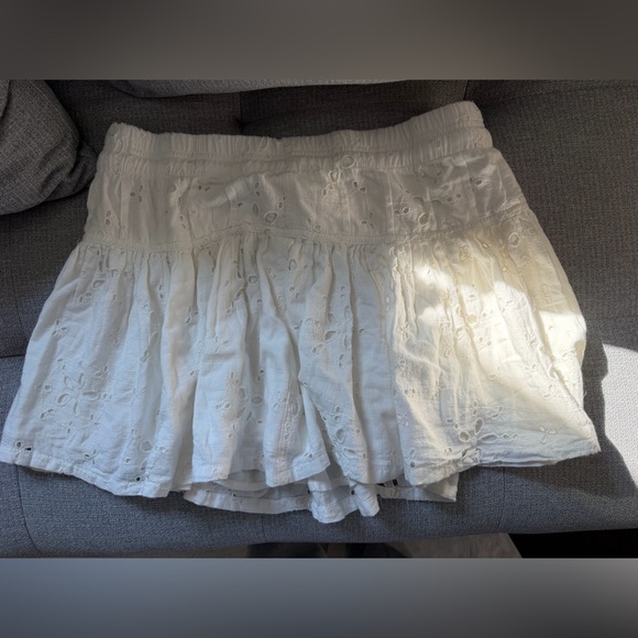 Free People White Eyelet Skirt - Picture 2 of 4